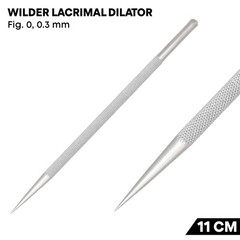 Wilder Lacrimal Dilator 0.3 mm Tip 11 cm German Steel Ophthalmic Instrument