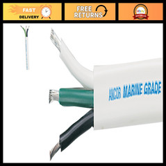 Triplex Cable 12/3 AWG (3 x 3mm²) Flat Electrical Wire – 100ft Heavy Duty Cable