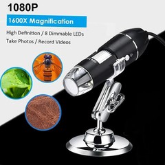 1600x Zoom 8 LED HD USB Microscope Digital Magnifier Endoscope Video Camera US