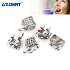 10 Kits AZDENT Dental Orthodontic Brackets Metal Brace Mini Roth 022 Hooks 345