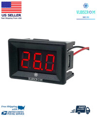 DC 2 Wire 3 Bits Digital Voltmeter Voltage Tester 0.36 Inch LED Panel 4.5V-30V