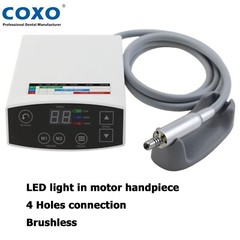 COXO C PUMA Dental Electric Motor Handpiece 1:5 Contra Angle 1:1 LED Brushless