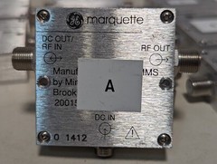 GE Marquette 2001546-001 RF bias TEE, 650MHz, 75 Ohms