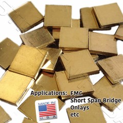 5 oz Gold Color Casting Non Precious Alloy Type 2 Restorations Gold Alternative