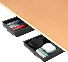 2 Pack Under Desk Drawer Organizer,Under Desk Drawer,Under Desk Storage Drawe…