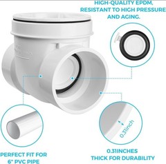 Cinsda 6″ Inch PVC Backwater Valve New