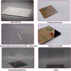 Acrylic Display Case Dustproof Box Action Figures for Collectibles Diecast DIY