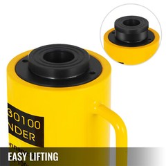 VEVOR Hollow Plunger 30Ton 4″Stoke/ 100mm Hydraulic Cylinder Jack Single Acting