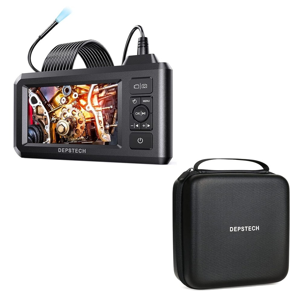 16.5FT 5.5mm 1080P HD Industrial Endoscope Inspection Camera with 4.3″ LCD