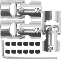 3Pack Universal U Joint Coupler Rotatable Steering Shaft Coupling Motor Conne…
