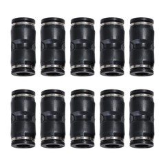 Nylon Air Line Pneumatic Union Push To Connect Fittings For 1/2″ OD Hose 10Pcs