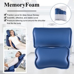 Dental Chair Accessories Memory Foam Headrest & Lumbar Support Pillows Dark Blue