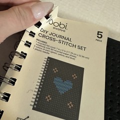 NEW Diy Yoobi Evolve Journal 7″x9″ Cross Stitch Set Heather Black Felt