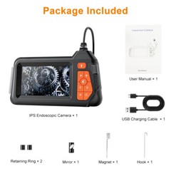Industrial Endoscope Borescope 1080P 4.3” Screen 5.5mm Inspection Snake Camera