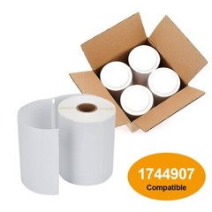 4 Rolls 220 Thermal Shipping Labels 4×6 Compatible 1744907 DYMO 4XL Labelwriter