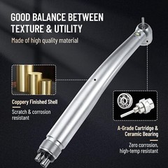 1-10 eLabPal Dental (LED E-generator) High Speed Handpiece 4 Hole for NSK Style