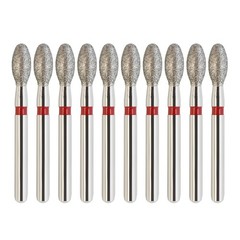 Multi-Use Red Football Diamond Burs Dental Friction Grip FG 379/023F Fine Grit