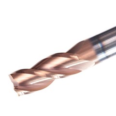 3 Flute 1/4″x3/4″ x 2-1/2″ Solid Carbide End Mill – ALCrN Coated CNC Bit