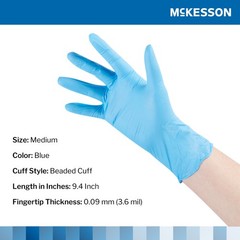 McKesson Confiderm Nitrile Exam Glove – 100 per Box