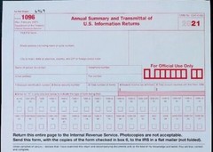 5 SHEETS 1099-OID IRS Original Issue Discount & 1096 Transmittal Forms
