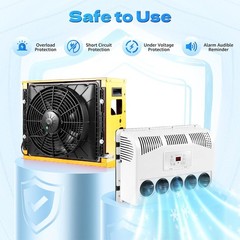12V 12000 BTU Truck Cab Air Conditioner Split AC For Semi Trucks Bus RV Caravan