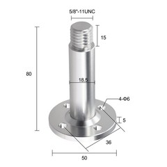 5/8 Inch Aluminum Alloy GNSS Base for Various Surveying Scenarios