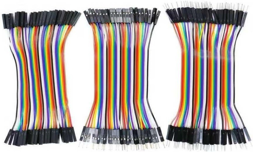 Multicolored Breadboard Jumper Wire Dupont Wire 40pin3 M F Size: 15 cm(5.9 in)
