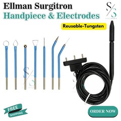 Ellman Surgitron4.0 Dual RF 90 IEC Handpiece & 7 Pcs Cautery Electrodes CE,FDA