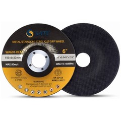 Box of 100pcs 6″150MM Depressed Center Cut-Off Wheels for Metal &Stainless Steel