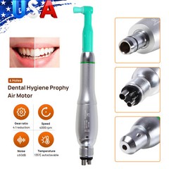 Dental Hygiene Prophy Handpiece Air Motor 4Holes 4:1 Nose Cone 360° Swivel USA