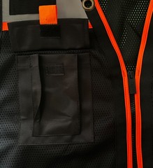 Super Duty Black Mesh High Visibility Safety Vest, Class 3, Type R