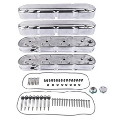 Polished Engine Valve Covers Fits for Chevrolet Small Block V8 LS1 LS2 LS3 LS6 2