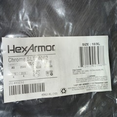 HexArmor Chrome SLT 4062 Leather Tassel Cut Protection Glove Size 10xl