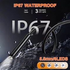 Industrial Endoscope Borescope 1080P 4.3” Screen 5.5mm Inspection Snake Camera
