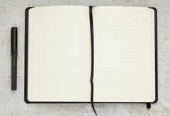 Rhodiarama Softcover Journal (A5) 6 x 8.25 BLACK LINED new
