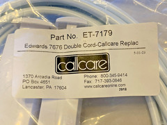 NEW In Package Callcare ET-7179 PATIENT NURSE CALL CORDS. See Pictures