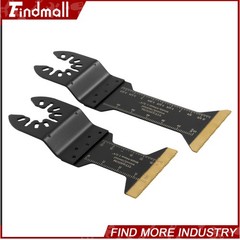 Findmall 55PCS 6 Types Universal Titanium Oscillating Saw Blades Multitool Blade