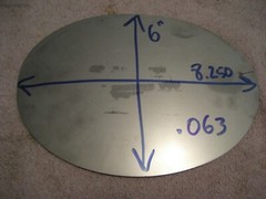 8.25x 6 x .063 inch ” Stainless Steel Sheet Plate. Flat stock. 2 PCs