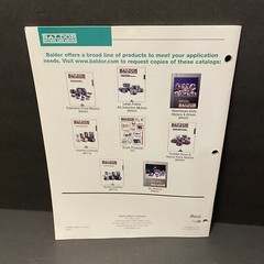Baldor Motors & Drives Super-E Premium Efficent Specifications Product Manual