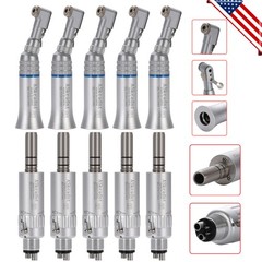 Dental Slow Low Speed Latch Contra Angle with 4Hole Air Motor Handpiece