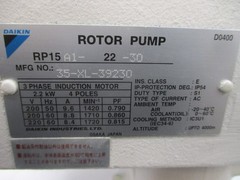 DAIKIN RP15A1-22-30 35-XL-39230 200/220V 8.4/9.6A NSNP