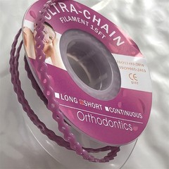 10Rolls Dental Orthodontic Elastolink Chain Long & Short & Continuous Purple