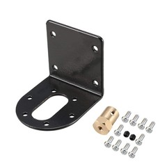 uxcell GA/GB 37mm diameter DC Geared Motor Mounting Bracket Holder+6mm Black