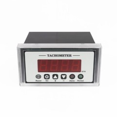 AC 110V Digital LED Tachometer RPM Monitor Over/Under Speed Alarm Hall Sensor