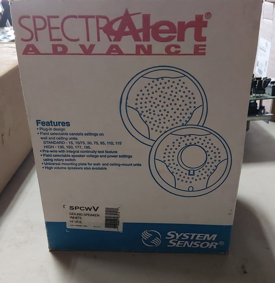 System Sensor SPCWV Speaker High Volume Indoor Ceiling Mount White
