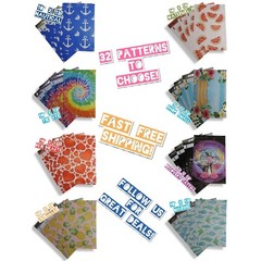 10×13 Designer Poly Mailers – Shipping Envelopes – Various Designs