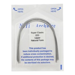 100PCS Dental Orthodontic Niti Arch Wire Rectangular Round Natural Upper Lower