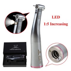 NSK Style Dental LED 45° Degree Surgical High Speed Handpiece Push Button 4 Hole