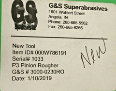 G & S Superabrasives 000W786191 Lot Of 2 Precision Honing Tool 234D