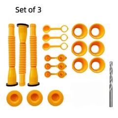 Gas Can Spout Replacement Kit Flexible Nozzle Vent Caps for 1/2/5/10 Gallon Jug